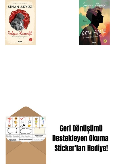 Solgun Karanfil + Ben Amir + Okuma Sticker'ları