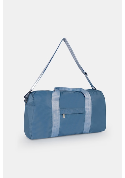 İcone Bag Kadın & Erkek Spor Çantası, Paraşüt Kumaş Önü Cepli Unisex Spor Fitness Gym Çantası Mavi