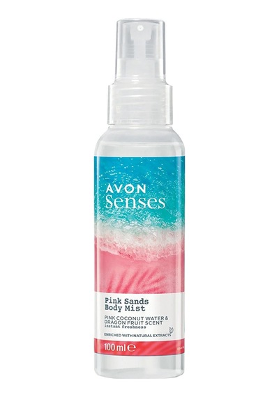 Avon Senses Pink Sands Hindistan Cevizi Suyu ve Ejder Meyvesi Kokulu Vücut Spreyi 100 ML