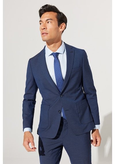 Altınyıldız Classıcs Erkek Lacı Ekstra Slim Fit Dar Kesim Mono Yaka Desenli Takım Elbise