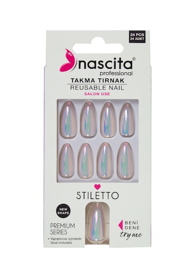Nascita Hologram Takma Tırnak 24'lü Set Nasnaıl00197