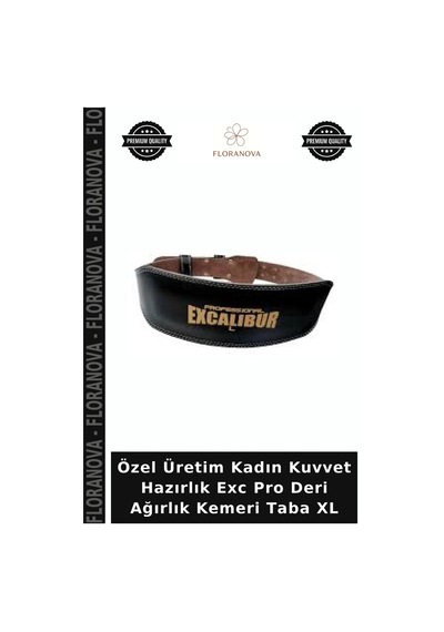 Özel Üretim Kadın Kuvvet Hazırlık Exc Pro Deri Ağırlık Kemeri Taba Xl Kahverengi