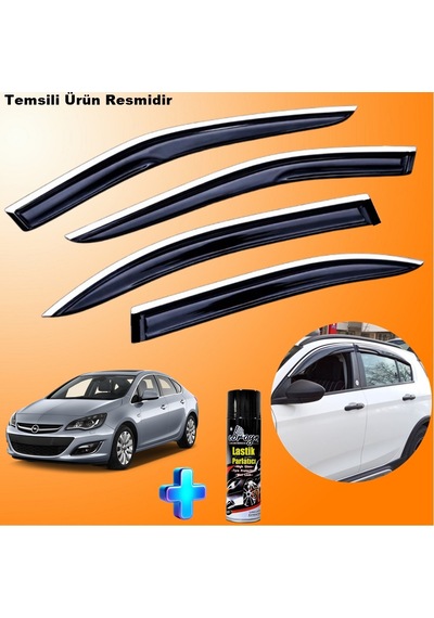 Astra J Sd Mügen Cam Rüzgarlığı Abs Nikelaj Krom Cam Rüzgarlığı 2012-2021 + Ebrayn Lastik Parlatıcı