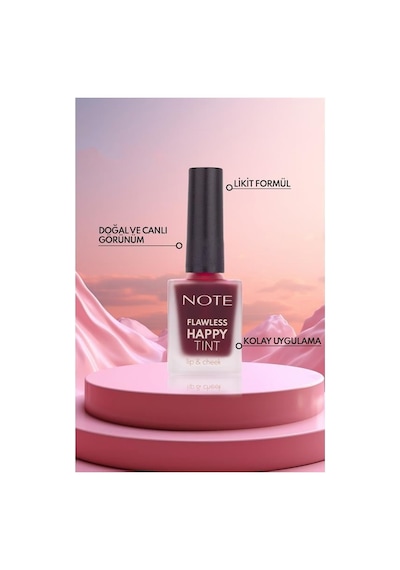 Note Flawless Happy Tint Lip&cheek N 02 W.cherry 01
