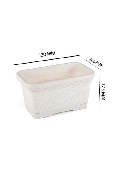Tr So-hb01a Askılı Hasır Desen Balkon Saksı 6.5 Litre No 1 Diğer