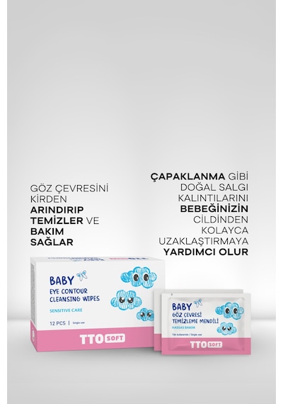 Tto Soft Baby Bebek Göz Çevresi Temizleme Mendili (Yenidoğan Bebeklerde Guvenle Kullanım)