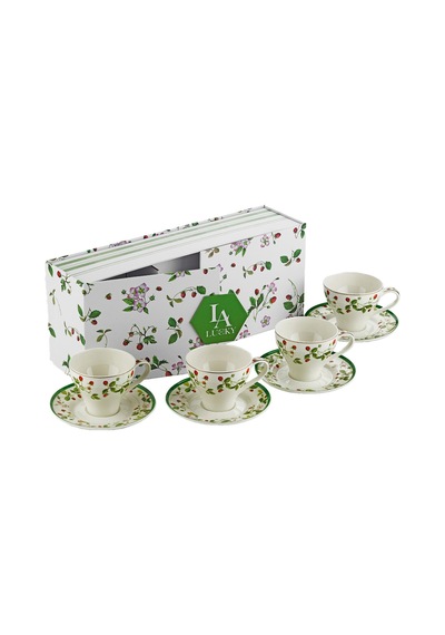 Lucky Art Blassom Bone 4 Lü Çay Fincanı Seti 230 Ml Çok Renkli
