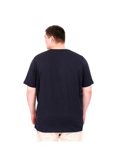 Mode Xl Büyük Beden Erkek Baskılı T-shirt Palm Dream U25026 Lacivert Lacivert