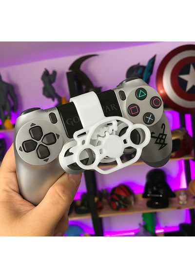 Ps4 Dualshock Gamepad Uyumlu 3d Direksiyon Aparatı Beyaz