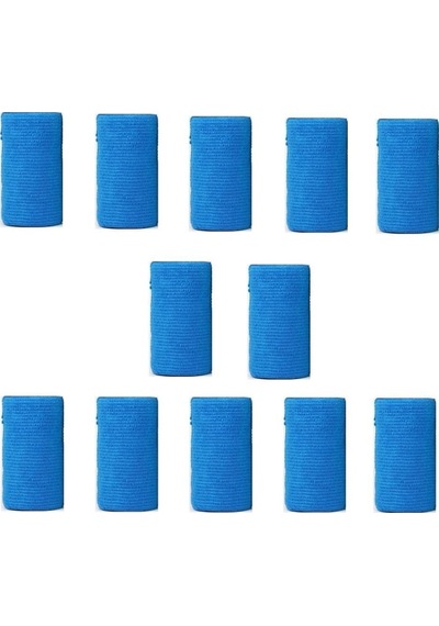 Tules Medikal Kendinden Yapışkanlı Coban Bandaj 10cm X 4.5m Mavi 12 Adet