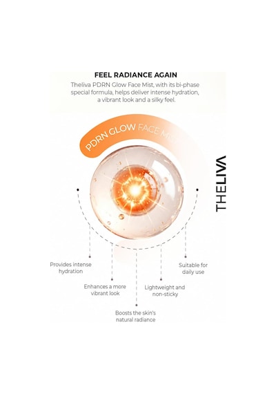 The Liva Pdrn Glow Çift Fazlı Yüz Sprey Tonik Nemlendirici & Aydınlatıcı Face Mist 120 Ml