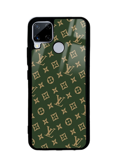 Realme C15 Green Lv Tasarımlı Glossy Telefon Kılıfı Yeşil