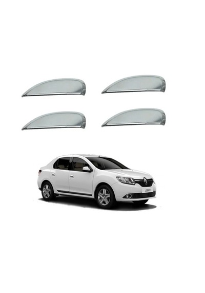 Renault Clio Symbol Krom Kapı Kolu 4 Kapı Sağ Sol Takım 2013 - 2021