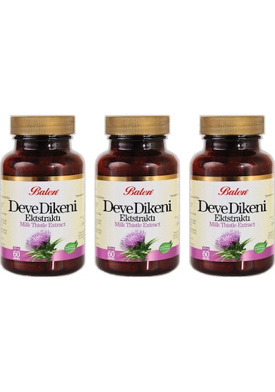 Balen Deve Dikeni Ekstraktı Kapsül 375 Mg 60 Kapsül x 3 Adet
