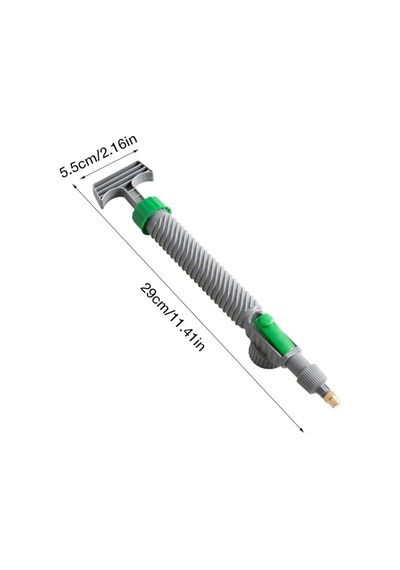 Kyrotech El Tipi Basınçlı Püskürtücü, Tüm Standart Pet Şişelere Uyumlu, Ayarlanabilir Nozullu Manuel Hava Pompası, Yüksek Basınçlı Bahçe, Çim Ve Bitki Sulama Spreyi, 29 X 6 Cm