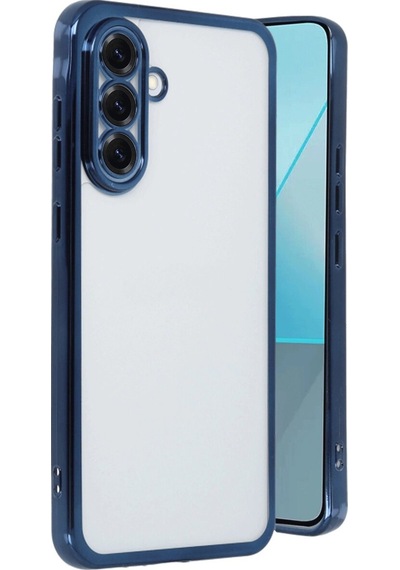 Samsung Galaxy Uyumlu A56 Kılıf Razer Lensli Silikon - Lacivert - Legu-874962