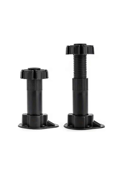 Ayarlı Beyaz Baza Ayağı Siyah 10/15 Cm 4 Adet Diğer