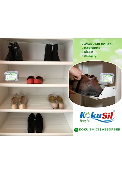Kokusil Buzdolabı Koku Giderici Ve Ayakkabı Dolabı Koku Giderici 2li Paket