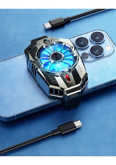 Cep Telefon Sessiz Soğutma Fanı Radyatör Soğutucu iOs Uyumlu  Android Pubg Gaming Soğutucu