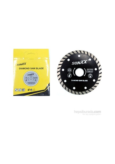 180 MM Turbo Delikli Elmas Testere 7 MMx22.23 MM
