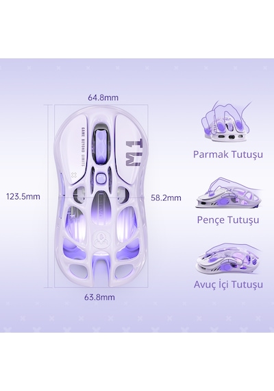 Gravastar V75 Manyetik Kablolu Gaming Klavye, M1 Pro Kablosuz Optik Mouse Ve Mousepad Oyuncu Seti, L Optik