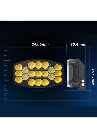 Kamyon Tır Traktör Off Road Jeep 10 İnç Oval Sis Farı 12-24 Volt