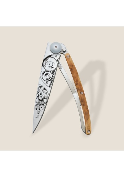 Deejo Kamp 37g, Juniper Wood / Watch Movement Kahverengi