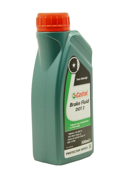 Castrol Brake Fluid Dot 3 500 Ml Fren Hidrolik Sıvısı 2 Adet