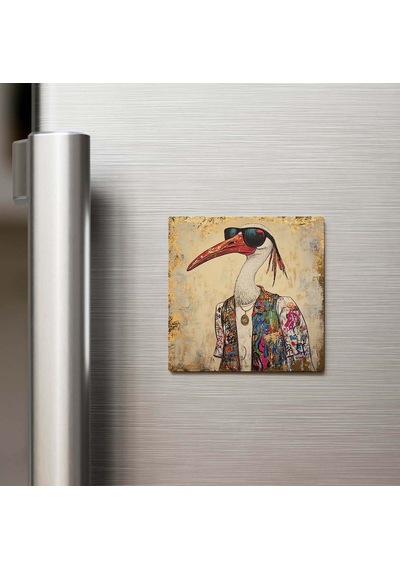 Ibis - İbis - Güneş Gözlüklü Style - Buzdolap Magneti - 9x9 Cm