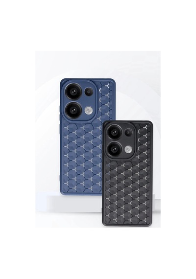 Xiaomi Redmi Note 13 Pro 4g Kılıf Petek Silikon Kapak - Lila -