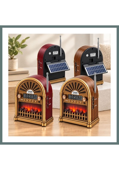 Ventra Solar Şarjlı Retro Bluetooth Radyo Hoparlör - Am/fm/sw, Usb/type-c Ventra