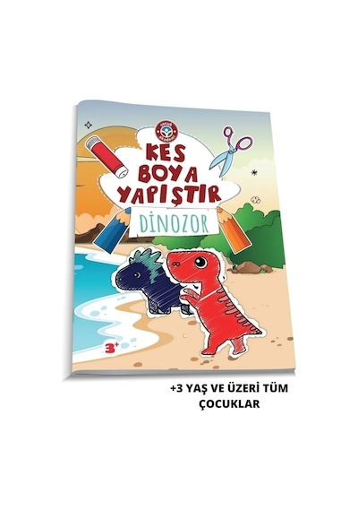 Çocuk Akademi Kes Boya Yapıştır - Dinozor