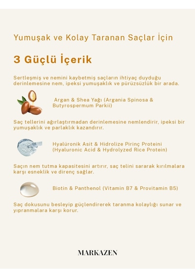 Markazen Bitki Özlü Saç Kremi 350 ML