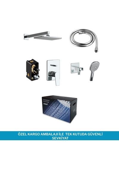 Adell Azure Optimal Ankastre Set -krom - 2 Yollu Krom