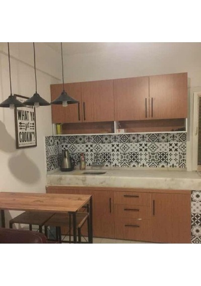 İbm8490 Mutfak Tezgah Arası Kendinden Yapışkanlı Folyo Kaplama Siyah Beyaz 60cmx100cm