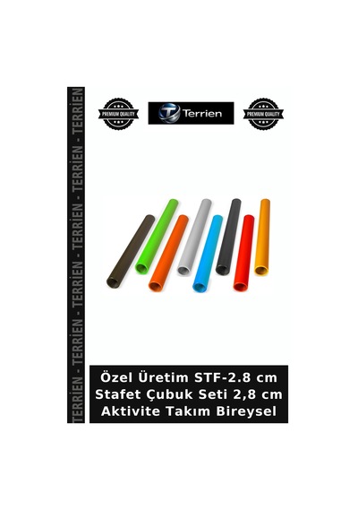 Özel Üretim Stf-2.8 Cm Stafet Çubuk Seti 2,8 Cm Aktivite Takım Bireysel Çok Renkli