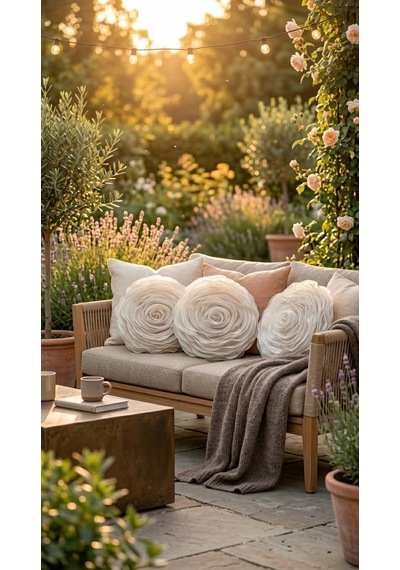 Rose Ivory Yastık Çok Renkli