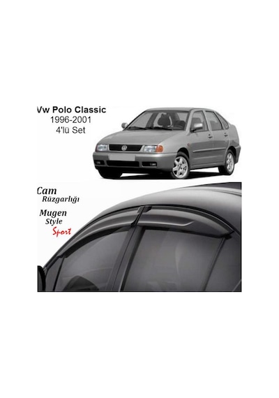 Vw Polo Sedan Uyumlu Cam Rüzgarlığı 1996-2001 Arası Uyumlu Mugen