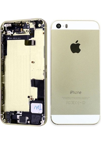 Apple iPhone Uyumlu 5s Kasa Full Dolu Gold Altın