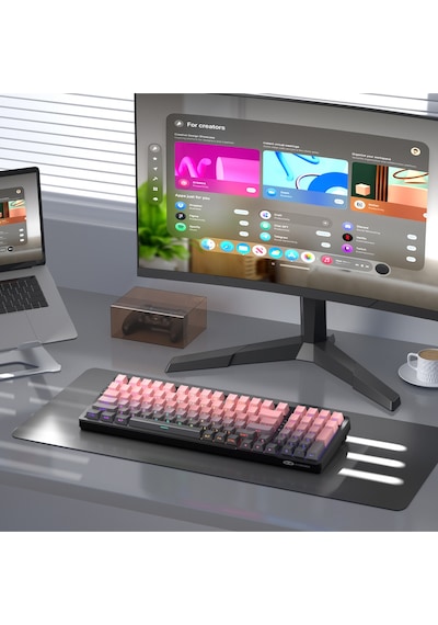 Magegee Light100 Hot-swappable Kablosuz Win/mac Uyumlu Custom Klavye Hall Effect Magegee Light100 Hot-swappable Kablosuz Win/mac Uyumlu Custom Klavye Hall Effect