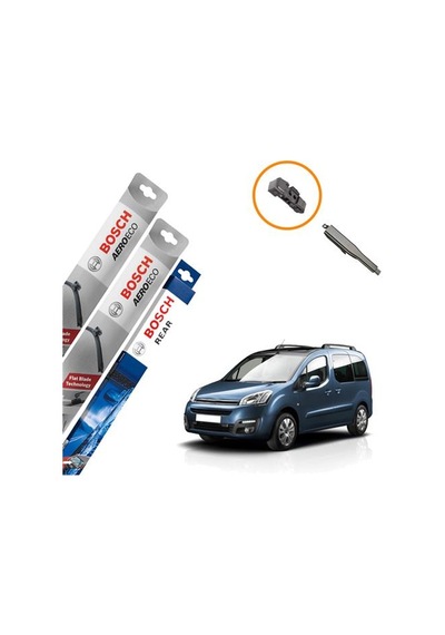 Citroen Berlingo Muz Silecek Ön Arka Bosch Aeroeco 2009-2020