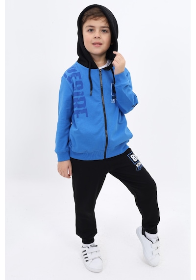 Toontoy Kids Toontoy Erkek Çocuk Baskılı Eşofman Takım Saks