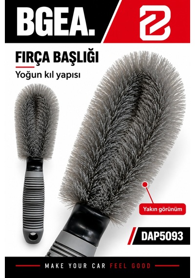Bgea Mini Jant Temizleme Fırçası Gri 1 Adet Dap5093