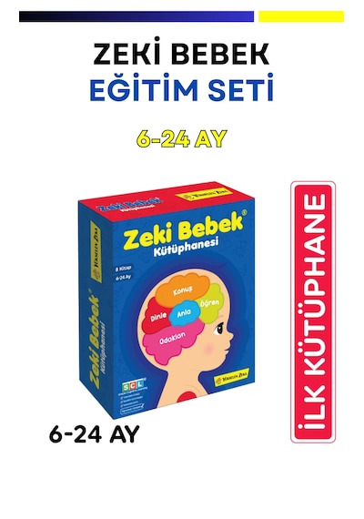 Bebek Eğitim Seti 6-24 Ay Zeki Bebek Kütüphanesi 8'li Set