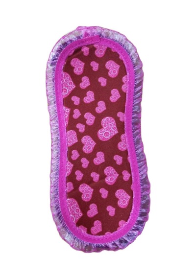 Pazarız Uyku Göz Bandı Maskesi Işık Önleyici Gözlük Maske Bant Eye Mask Pembe Kalp
