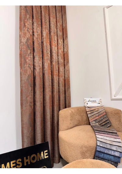 Nivemeshome Pera V-5305 1/3 Sık Pileli Fon Perde Apm Çok Renkli