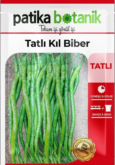 200 Adet Tatlı Kıl Biber Tohumu