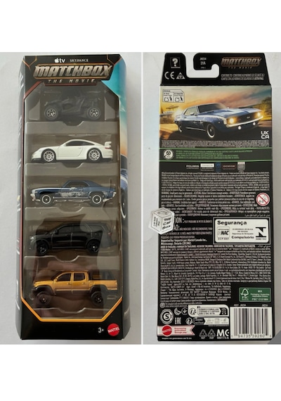 2026 Matchbox Movie Villain Pursuit 5'li Set Çok Renkli