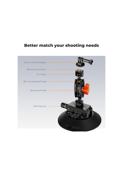 K&f Concept 6" Suction Cup - Vakum Pompalı Vantuz