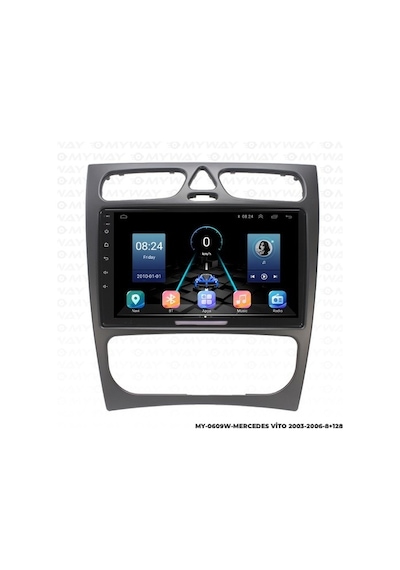 Myway Mercedes Vito Android Multimedya Carplay Navigasyon Ekran - 8gb Ram+128 Gb Hdd - Myway Myway Mercedes Vito Android Multimedya Carplay Navigasyon Ekran - 8gb Ram+128 Gb Hdd - Myway